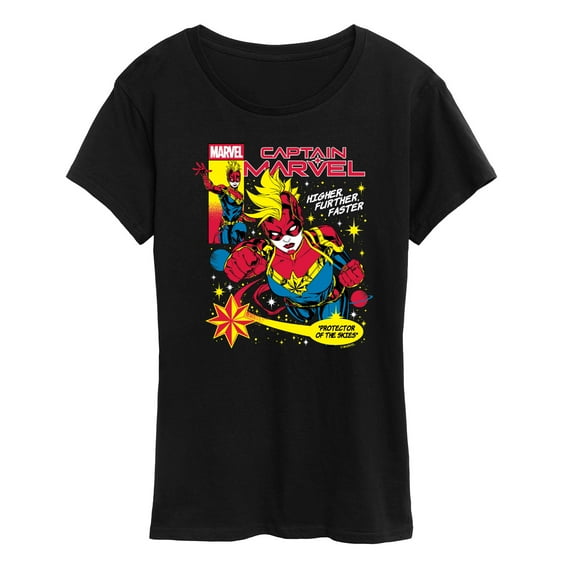 Marvel - Captain Marvel Comic - Women's Short Sleeve Graphic T-Shirt