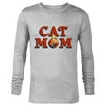 thumbnail image 1 of Marvel Captain Marvel & Goose Cat Mom Birthday Mother’s Day - Long Sleeve T-Shirt for Men - Customized-Athletic Heather, 1 of 5