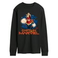 thumbnail image 1 of Marvel - Captain Marvel Logo - Men's Long Sleeve Graphic T-Shirt, 1 of 4