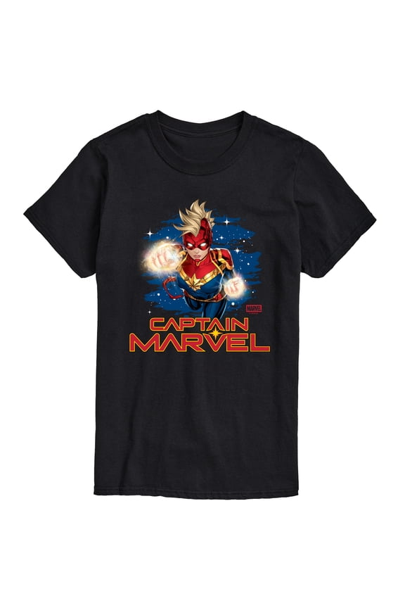 - Captain Marvel Logo - Men's Short Sleeve Graphic T-Shirt