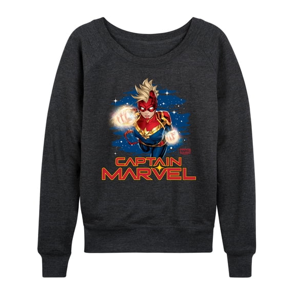 Marvel - Captain Marvel Logo - Women's French Terry Long Sleeve Shirt