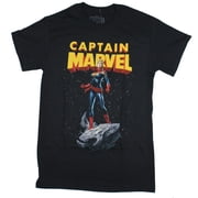 Marvel Captain Marvel Mens Asteroid T-Shirt L