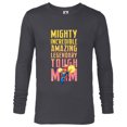 thumbnail image 1 of Marvel Captain Marvel Mighty Tough Mom Birthday Mother’s Day - Long Sleeve T-Shirt for Men - Customized-Charcoal Heather, 1 of 5