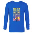 thumbnail image 1 of Marvel Captain Marvel Mighty Tough Mom Birthday Mother’s Day - Long Sleeve T-Shirt for Men - Customized-Navy, 1 of 5