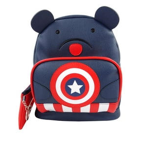 Marvel Captin America Bear Blue Women's PU Mini Backpack