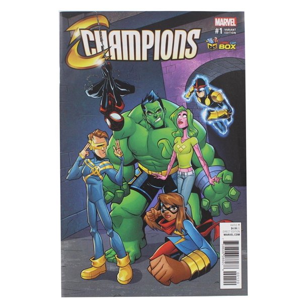 Marvel Champions #1 Comic Book | Comic Con Box Billy Martin Color ...