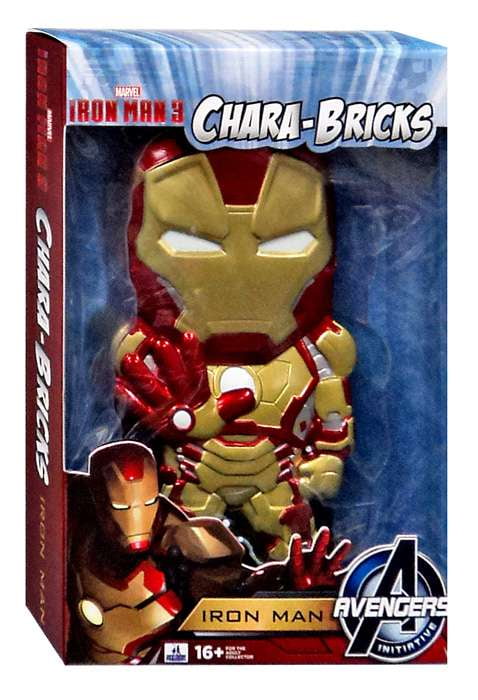 Marvel Chara-Bricks Iron Man Vinyl Figure