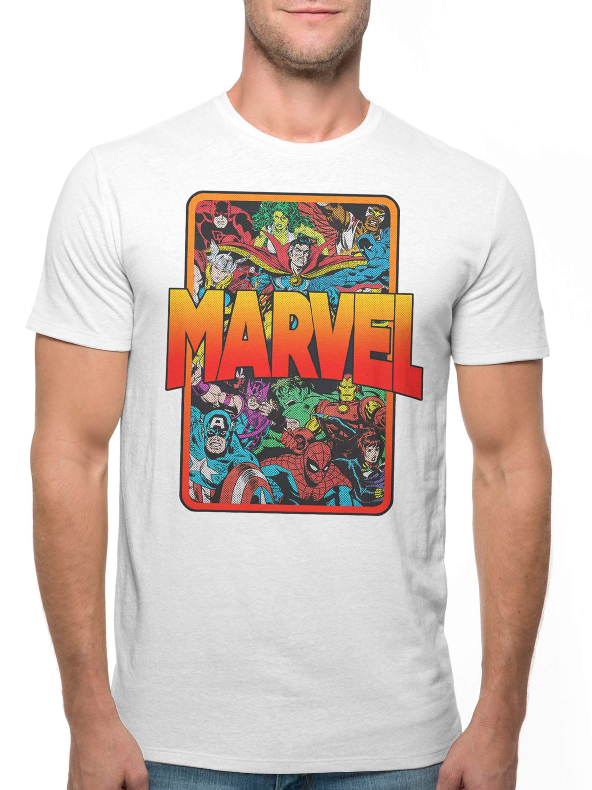 Marvel Character Shots Men's and Big Men's Graphic Tshirt