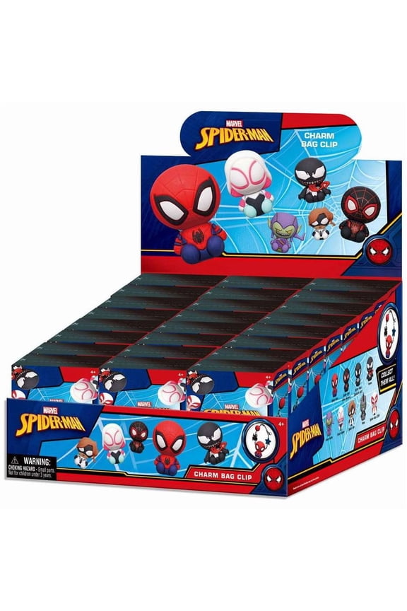 Marvel Charm Keyring Spider-Man Series 1 Mystery Box (24 Packs)