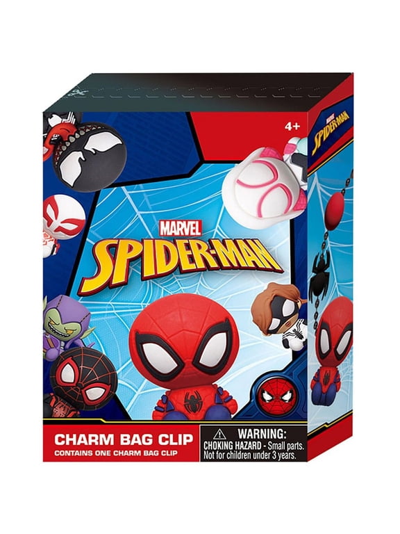 Marvel! - 1pcs Spider-Man Charm 3D Foam Bag Clip Blind Bag