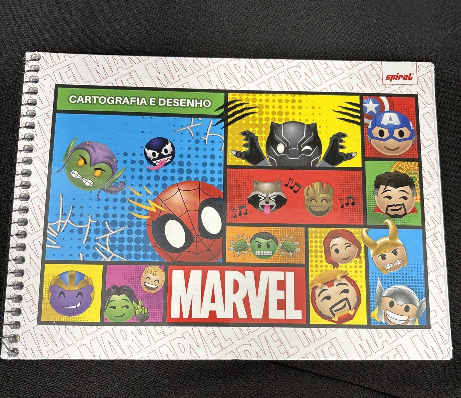 Marvel Chibi Hardcover Spiral 48 Sheet Drawing Notebook - Walmart.com