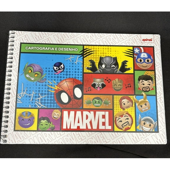 Marvel Chibi Hardcover Spiral 48 Sheet Drawing Notebook