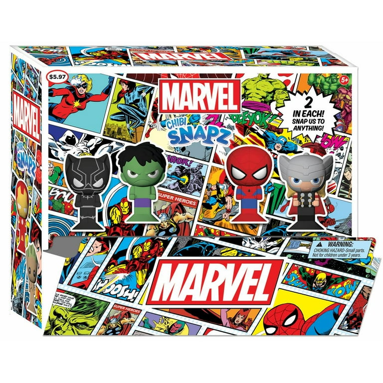 Marvel Chibi Snapz 2pk Capsule - Walmart.com