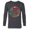 thumbnail image 1 of Marvel Christmas Avengers Nutcrackers Wreath Heroic Holidays - Long Sleeve T-Shirt for Men - Customized-Charcoal Heather, 1 of 5