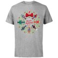 thumbnail image 1 of Marvel Christmas Avengers Nutcrackers Wreath Heroic Holidays - Short Sleeve Cotton T-Shirt for Adults - Customized-Athletic Heather, 1 of 5