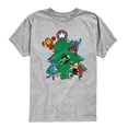 thumbnail image 1 of Marvel - Christmas Sketch - Youth Short Sleeve Graphic T-Shirt, 1 of 4