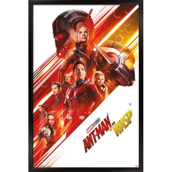 Marvel Cinematic Universe - Ant-Man - Group One Sheet Wall Poster, 14.725" x 22.375", Framed