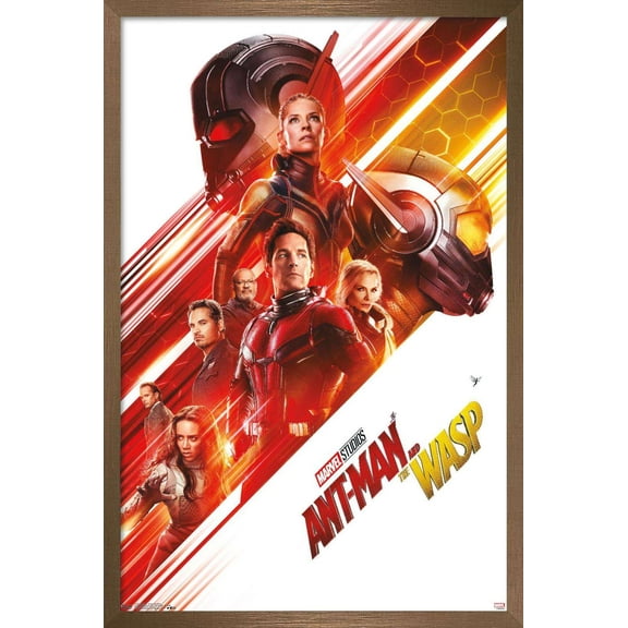 Marvel Cinematic Universe - Ant-Man - Group One Sheet Wall Poster, 22.375" x 34", Framed