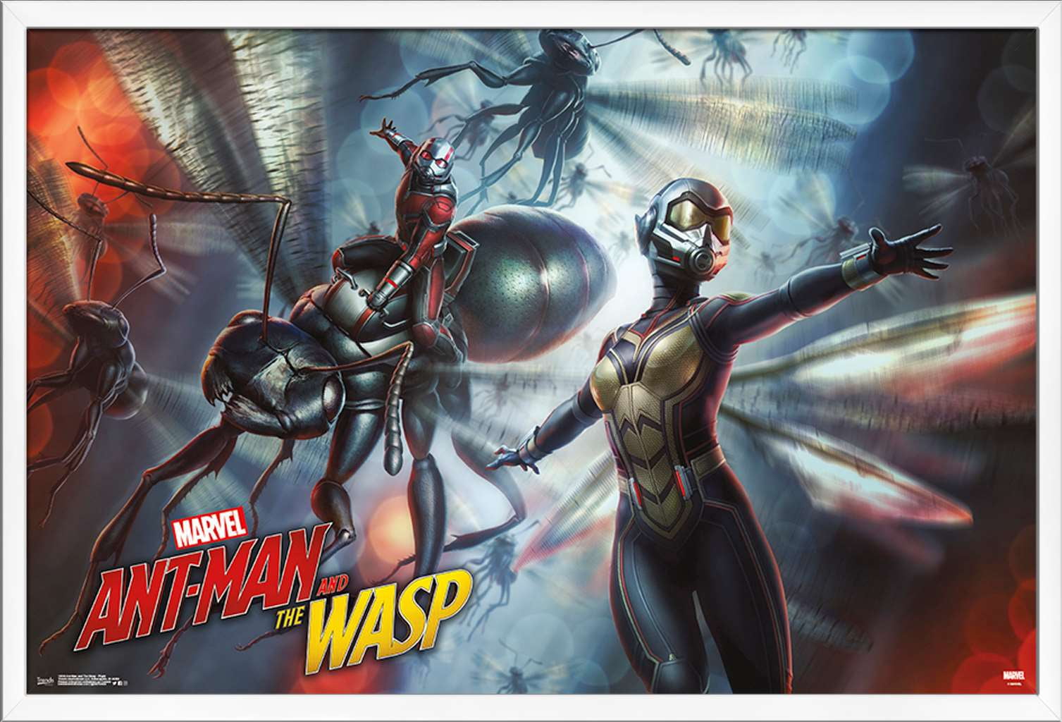 Marvel Cinematic Universe - Ant-Man and the Wasp - Flight Wall Poster, 22.375" x 34", Framed