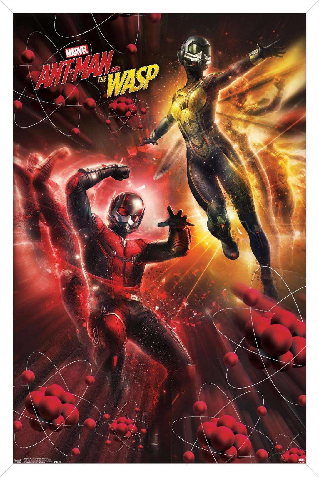 Marvel Cinematic Universe - Ant-Man and the Wasp - Subatomic Wall Poster, 14.725" x 22.375", Framed