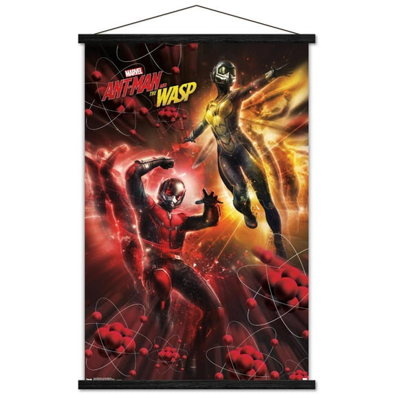 Marvel Cinematic Universe - Ant-Man and the Wasp - Subatomic Wall Poster with Wooden Magnetic Frame, 22.375" x 34"