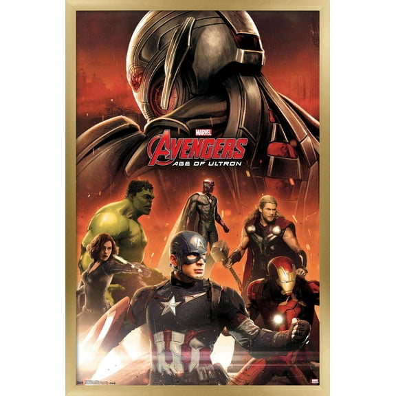 Marvel Cinematic Universe - Avengers - Age of Ultron - Avengers Wall Poster, 14.725" x 22.375", Framed