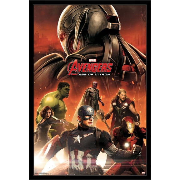 Marvel Cinematic Universe - Avengers - Age of Ultron - Avengers Wall Poster, 22.375" x 34", Framed