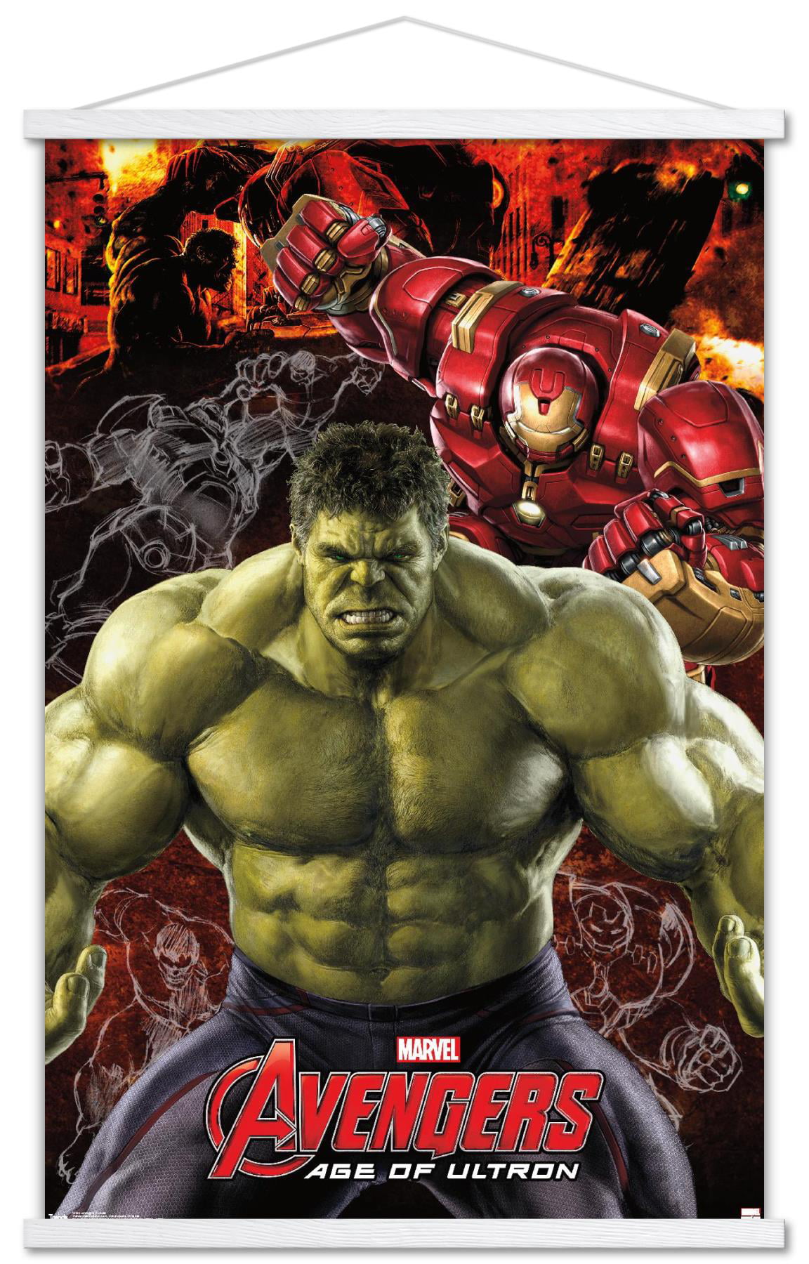 The Avenger Hulk Block Giant Wall Art Poster
