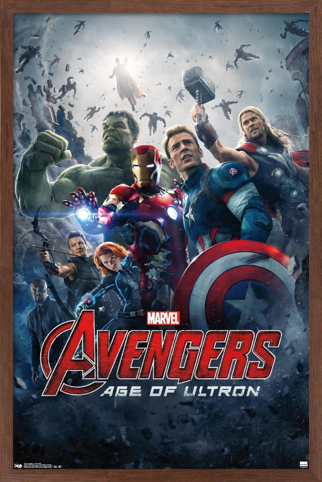 Marvel Cinematic Universe - Avengers - Age of Ultron - One Sheet Wall Poster, 22.375" x 34", Framed