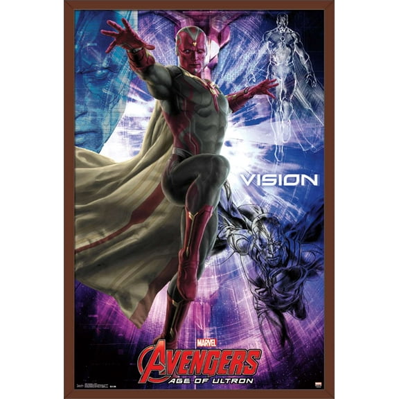 Marvel Cinematic Universe - Avengers - Age of Ultron - Vision Wall Poster, 22.375" x 34", Framed