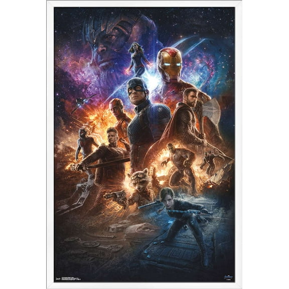 Marvel Cinematic Universe - Avengers - Endgame - Space Wall Poster, 22.375" x 34", Framed