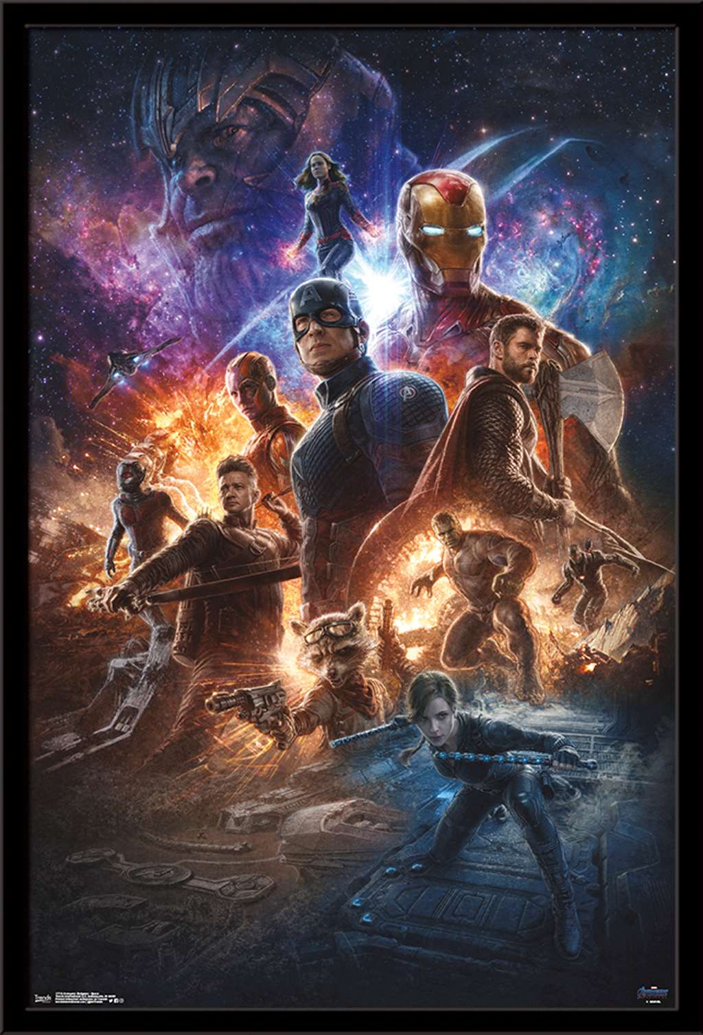 Marvel Cinematic Universe - Avengers - Endgame - Space Wall Poster
