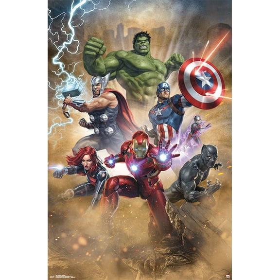Marvel Cinematic Universe - Avengers - Fantastic Wall Poster, 22.375" x 34"