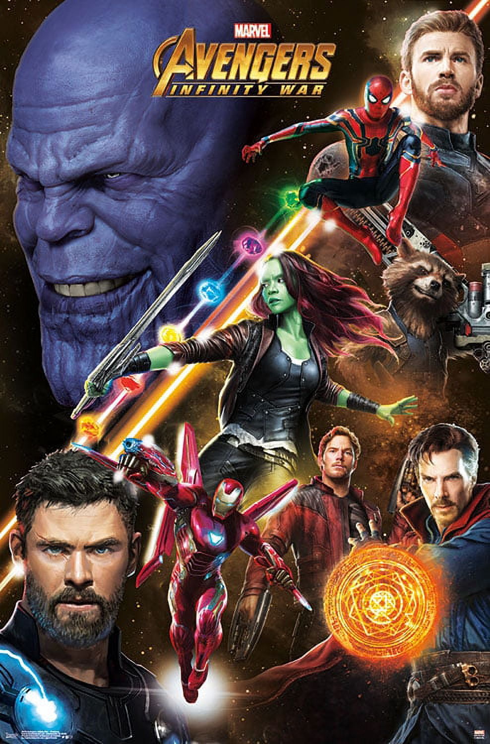 Affiche Marvel Avengers Infinity War 53x158cm
