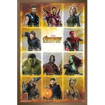Marvel Cinematic Universe - Avengers - Infinity War - Collage Wall Poster, 14.725" x 22.375", Framed