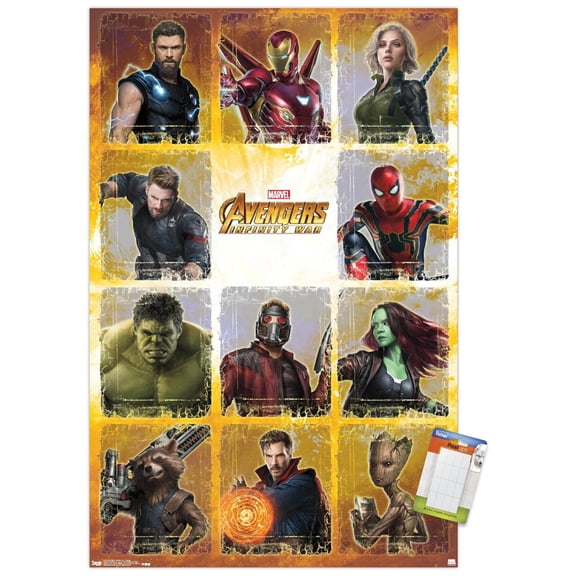 Marvel Cinematic Universe - Avengers - Infinity War - Collage Wall Poster, 14.725" x 22.375"