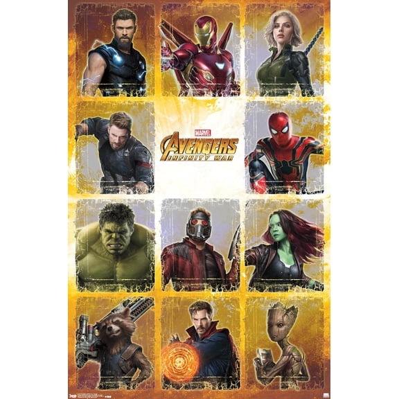 Marvel Cinematic Universe - Avengers - Infinity War - Collage Wall Poster, 22.375" x 34"