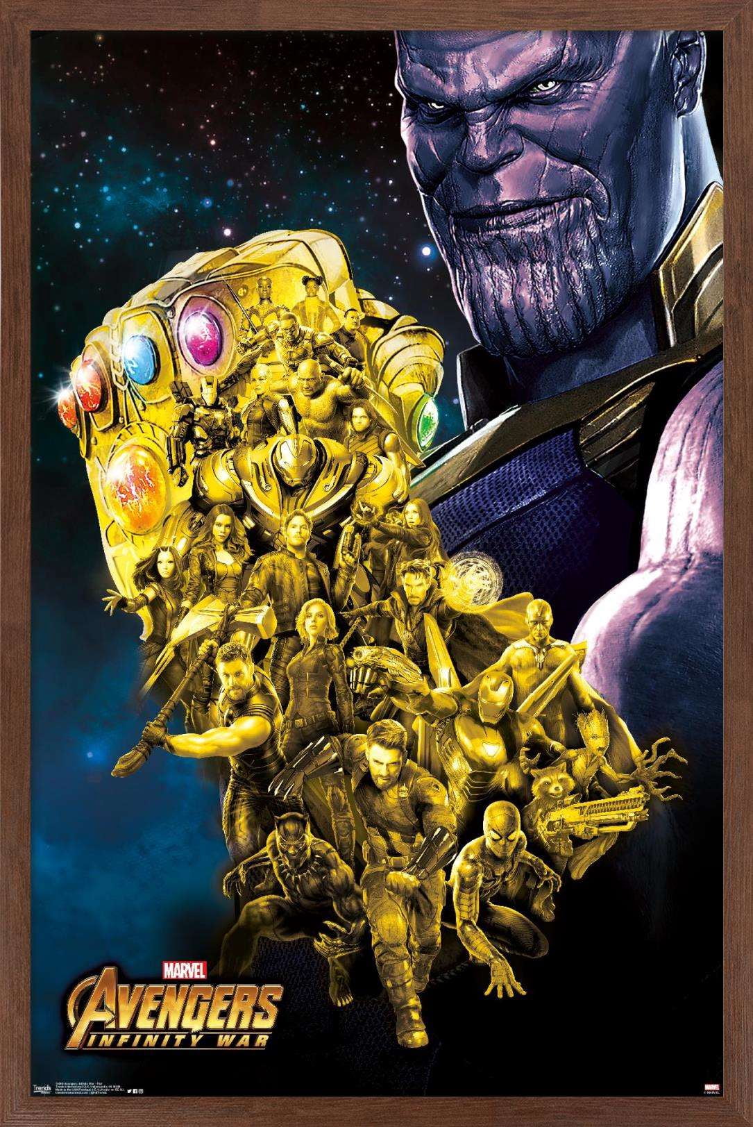 Marvel Cinematic Universe - Avengers - Infinity War - Fist Wall Poster, 14.725" x 22.375", Framed