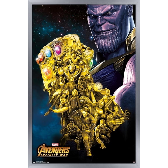 Marvel Avengers: Infinity War - Fist Wall Poster, 22.375" x 34" Framed