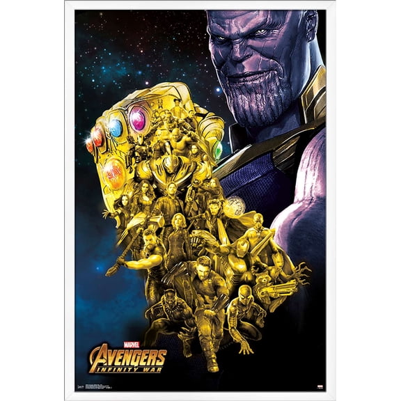 Marvel Cinematic Universe - Avengers - Infinity War - Fist Wall Poster, 22.375" x 34", Framed