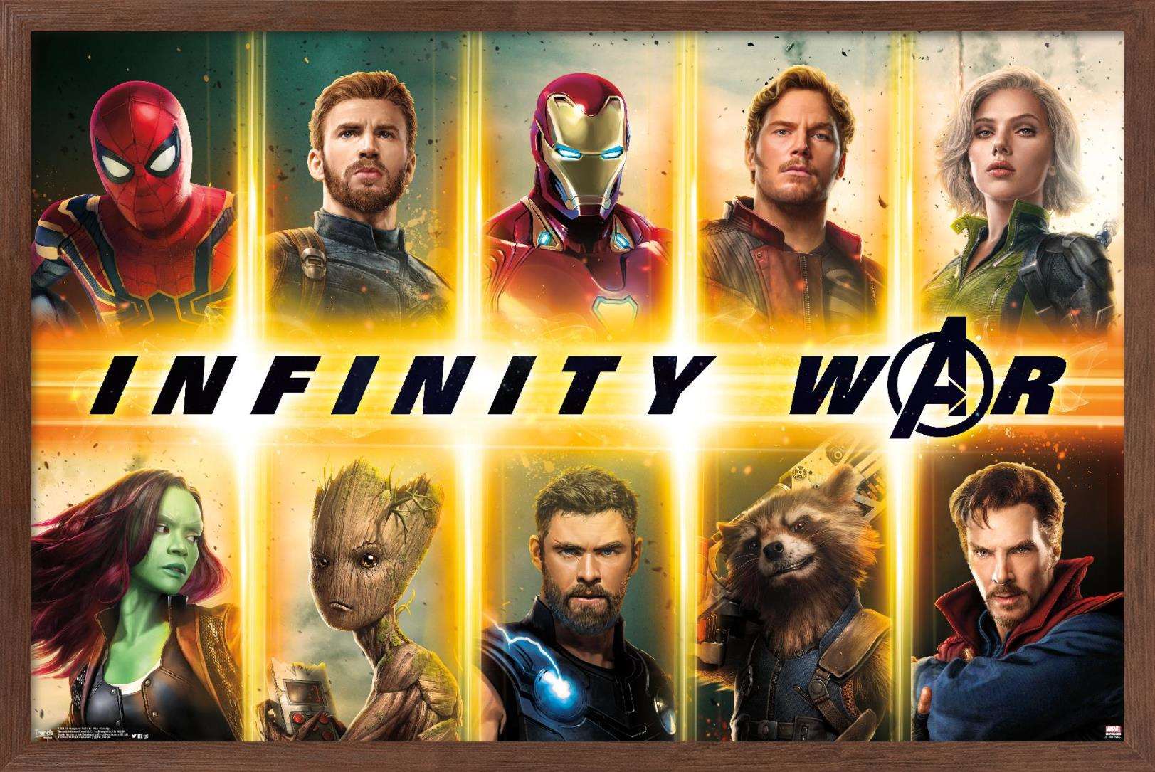 Marvel Cinematic Universe - Avengers - Infinity War - Group Wall Poster ...