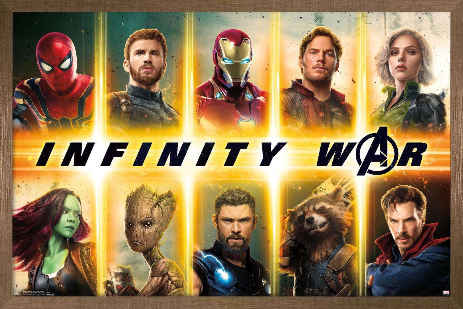 Marvel Cinematic Universe - Avengers - Infinity War - Group Wall Poster ...