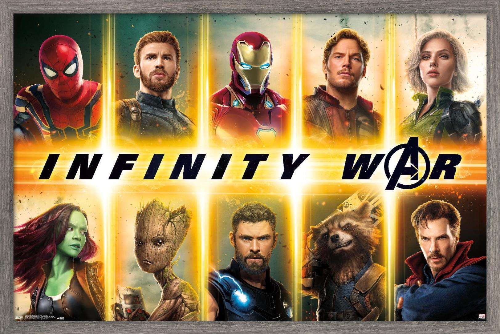Marvel Cinematic Universe - Avengers - Infinity War - Group Wall Poster ...