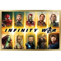 Marvel Cinematic Universe - Avengers - Infinity War - Group Wall Poster, 22.375" x 34", Framed