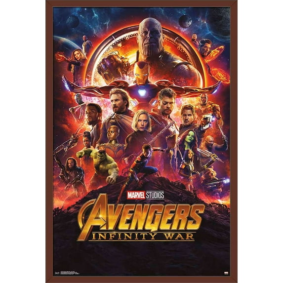Marvel Cinematic Universe - Avengers - Infinity War - One Sheet Wall Poster, 22.375" x 34", Framed