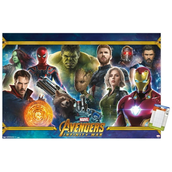 Marvel Cinematic Universe - Avengers - Infinity War - Team Wall Poster, 14.725" x 22.375"
