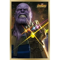 Marvel Cinematic Universe - Avengers - Infinity War - Thanos Wall Poster, 22.375" x 34", Framed