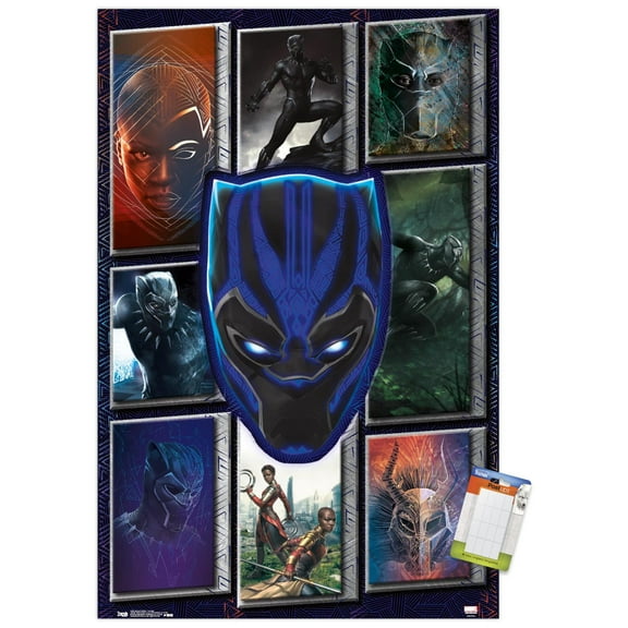 Marvel Cinematic Universe - Black Panther - Collage Wall Poster, 14.725" x 22.375"