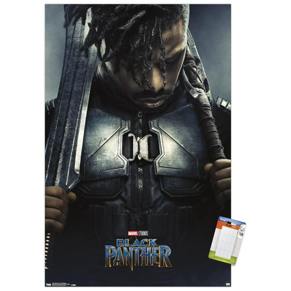 Marvel Cinematic Universe - Black Panther - Erik Killmonger One Sheet Wall Poster, 14.725" x 22.375"