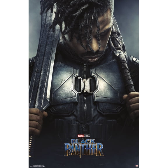 Marvel Cinematic Universe - Black Panther - Erik Killmonger One Sheet Wall Poster, 22.375" x 34"